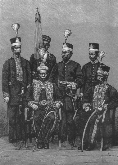 Gambar Sultan A.M. Sulaiman dan para Menteri