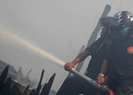 Dinas Pemadam Kebakaran Kukar menghimbau warga untuk waspada terhadap api di tengah musim kemarau saat ini