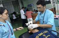 Airlangga Sutjipto saat menjalani perawatan di RS Sanglah Denpasar