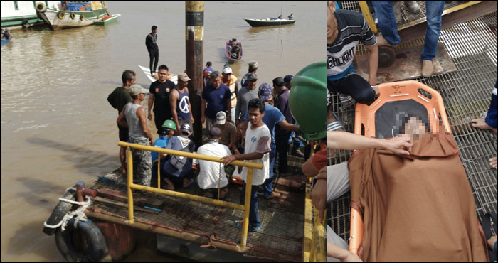 Jasad Aco ditemukan setelah sempat terlempar ke sungai Mahakam akibat meledaknya kapal LCT Pioner milik PT Onasis Indonesia