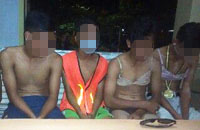 Para remaja asal Loa Kulu ini diamankan Satpol PP Kukar setelah melakukan tindakan tak terpuji saat Begerakan Saor 