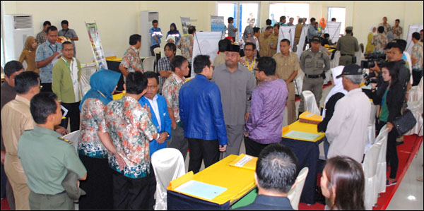 Suasana Job Market Fair yang berlangsung selama 3 hari di gedung KNPI Kukar, Tenggarong  