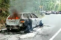 Insiden terbakarnya mobil di Tahura ini membuat kemacetan panjang mencapai 3-4 km dari arah Samarinda menuju Balikpapan maupun sebaliknya