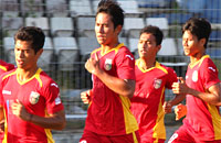 Para pemain Mitra Kukar akan menjalani TC di Solo sebelum melakoni laga perdana ISL 2015 kontra Persebaya Surabaya