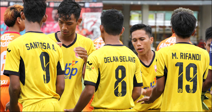 Skuad Mitra Kukar U-19 tak mau kehilangan poin saat menghadapi Borneo FC U-19 di Stadion Segiri sore ini
