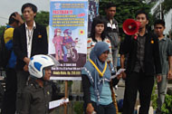 Kader PMII Kukar menyerukan agar Pilkada 2010 berlangsung damai dan kondusif 