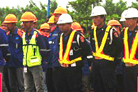 Para pekerja sektor pertambangan di Kukar