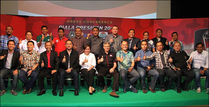 Perwakilan klub menghadiri Manager's Meeting Piala Presiden 2017 di Jakarta, Selasa (24/01) kemarin