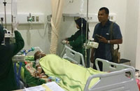 Ferdi Agustin masih mendapatkan perawatan di RSUD AM Parikesit usai menenggak miras oplosan