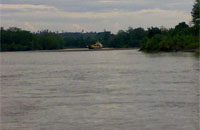 Perairan sungai Belayan di wilayah desa Muara Pedohon, Kecamatan Tabang