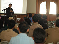 Suasana Seminar Pengajaran Bahasa & Sastra Kutai di Pendopo Wabup Kukar, Tenggarong, tadi siang