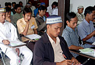 Para peserta Diklat Dai/Daiyah yang diselenggarakan Yayasan Ash-Shiddieq Kukar