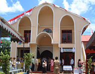 Bangunan baru Gereja dan Gedung Pastori milik jemaat Gereja Pantekosta di Indonesia (GPdI) Muara Badak