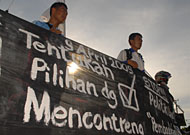 KAMMI Kukar menyerukan kepada masyarakat untuk menyalurkan hak pilihnya pada Pemilu 2009