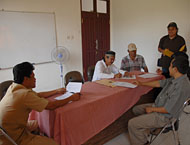 Tim LPKK saat melakukan pendataan di Kecamatan Anggana