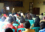Suasana pelatihan bagi Kader Kesehatan/Posyandu se-Muara Badak Jum'at (22/09) kemarin