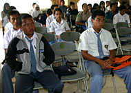 Para peserta Pra  Olimpiade Sains SLTA dari 12 sekolah di Kukar
