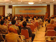 Suasana kegiatan sosialisasi PP No 5/2005 tentang Pilkada kepada para pejabat Pemkab Kukar di Gedung PKM, Tenggarong Seberang, Selasa (12/04) kemarin