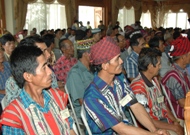 Para Kepala Adat Dayak se-Kaltim saat mengikuti Mubes II di Kukar