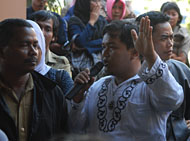 Sekretaris Pembina FTHK, Faria Fadilah, tampil sebagai juru bicara para pegawai T3D