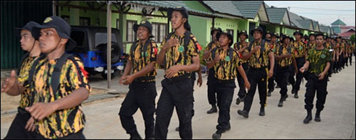 Para kader AMPG dengan penuh semangat mengikuti Latsardis yang berlangsung selama 4 hari