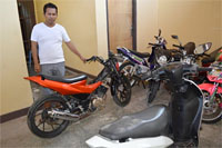 Barang bukti berupa sepeda motor curian berhasil diamankan Polsek Marang Kayu dan telah dibawa ke Mapolresta Samarinda