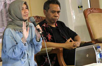 Utami Dewi Godjali dan Ray Bachtiar Dradjat tampil sebagai narasumber Workshop Fotografi garapan Disbudpar Kukar