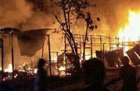 Kebakaran yang melanda RT 3 desa Rempanga tadi malam telah memakan korban jiwa sebanyak 2 orang balita