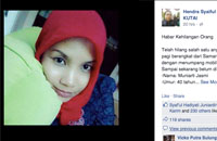 Informasi hilangnya korban Muniarti Jasmi sempat beredar di media sosial dan aplikasi Blackberry Messenger