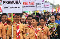 Pawai pembangunan dalam rangka HUT Kemerdekaan RI akan digelar pada Sabtu (19/08) mendatang