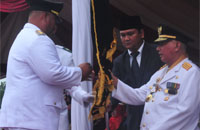 Dibanding tahun lalu, jumlah panji keberhasilan pembangunan yang diterima Kukar mengalami penurunan yakni dari 13 panji menjadi 9 panji