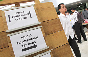 Tes CPNS digelar selama 2 hari di Aula Bappeda Kukar