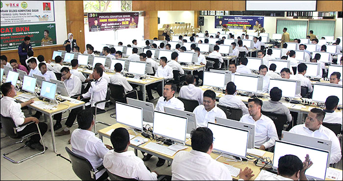 Sebanyak 150 komputer plus 18 komputer cadangan disiapkan BKPSDM Kukar untuk pelaksanaan tes SKD CPNS Formasi Guru