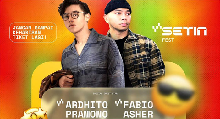 Ardhito Pramono dan Fabio Asher siap menghentak arena Gedung PKM Tenggarong Seberang, Minggu (14/08/2022) malam