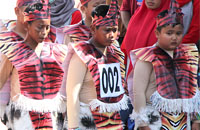 Regu nomor 002 dari SD Muhammadiyah Tenggarong berhasil meraih gelar Juara I kategori Putra SD