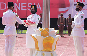 Hanya 3 petugas Paskibra Kukar yang terlibat pada pengibaran Sang Merah Putih 