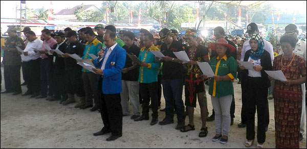 Aliansi Ormas Muara Jawa mendeklarasikan dukungan terhadap Bupati Rita Widyasari untuk kembali memimpin Kukar lima tahun ke depan