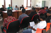 Suasana pertemuan teknik sekaligus drawing babak 8 besar Bupati Cup 2017 di Tenggarong, Minggu (14/05) kemarin