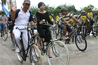 Selain jalan santai, kegiatan CFD di Tenggarong juga akan diisi dengan kegiatan gowes atau sepeda santai