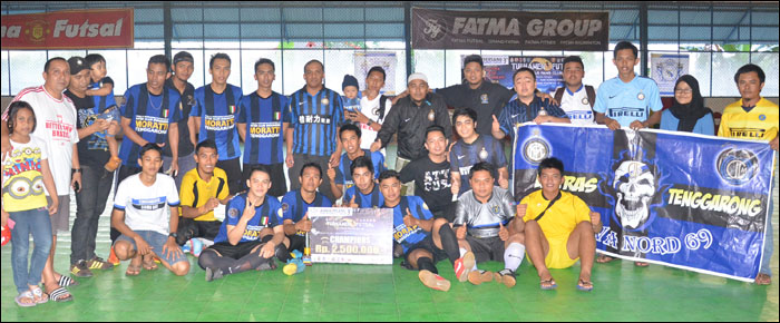 Komunitas penggemar klub Inter Milan, ICI Moratti Tenggarong, tampil sebagai Juara I turnamen futsal antar fans klub yang berlangsung di Tenggarong, Minggu (30/11) sore