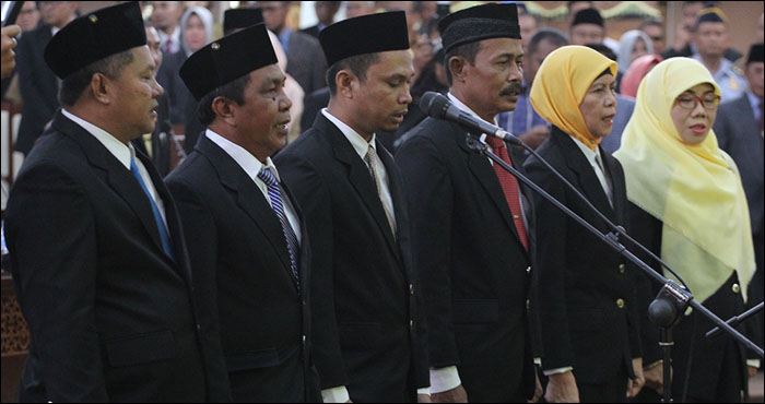 Enam PAW Anggota DPRD Kukar Sisa Masa Jabatan 2014 2019 Resmi Dilantik