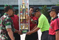 Piala bergilir Dandim Cup yang kini diperebutkan kembali tahun ini