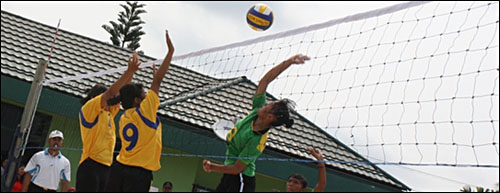 Turnamen bola voli Dandim Cup 2011 diikuti 25 tim putra dan 19 tim putra dari sejumlah SLTA se-Kukar 