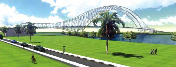 Inilah rancangan jembatan baru di kota Tenggarong sebagai pengganti Jembatan Kartanegara yang ambruk pada 26 November 2011 lalu