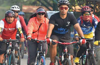 Kegiatan Gowes Fun Rally di Pulau Kumala terbuka untuk siapa saja baik perorangan maupun komunitas