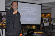 Ed Zoelverdi menjadi pembicara tunggal dalam Bedah Fotografi garapan Humpro Kukar