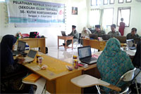 Suasana pelatihan peningkatan kapasitas kepsek SIT se-Kukar di gedung PGTKI Nurul Ilmi, Tenggarong