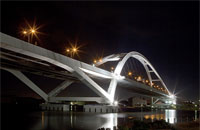 Model jembatan seperti jembatan Kishiwada di Jepang ini akan diterapkan pada jembatan Sebulu 