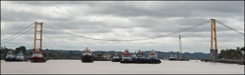 Jalur sungai Mahakam melintasi Jembatan Kartanegara kembali akan dibuka untuk kapal maupun ponton mulai pukul 20.00 hingga 05.00 WITA