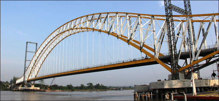 Jembatan Kartanegara akan menjalani uji beban serta uji layak fungsi pada Senin (30/11) mendatang 